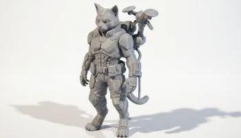 Механический костюм, фигурка кошки, животное, коллекцион... 1