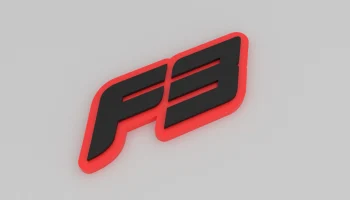 Магнит на холодильник Формулы 3 - контурный логотип F3...... 2