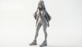 Фигурка девушки аниме женского персонажа для 3D-печати 1