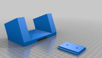 Чехол для настенного крепления Pi4 и BTT PiTFT50 5