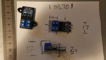 Корпус с защелкой для MOSFET-контроллера - крепление M3 2