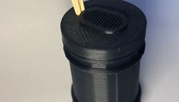 Диспенсер для зубочисток с выдвижной крышкой - Коробка с...