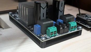 Крепление модуля усилителя TPA3255 (класс D - 2x160 Вт п...