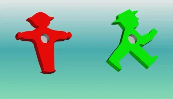 Ein bisschen Nostalgie Ampelm&auml;nnchen rot/gr&uuml;n ca. 40 мм х... 1