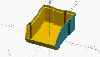Параметрические лотки для мелочей (OpenSCAD)