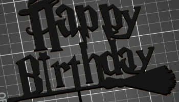 топпер для торта HP Happy Birthday