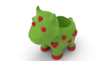 Ваза Love Cow: трогательное поздравление ко Дню святого В... 2