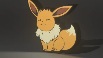 Сидящая светодиодная лампа Eevee - уютный светильник с и... 2