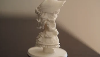 Готическая девушка в стиле чиби - миниатюра для 3D-печат... 3