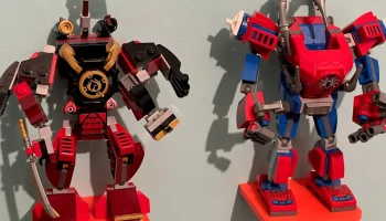 Полка-витрина Lego Mech Полка-витрина Lego Mech
