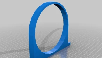 OpenSCAD - Держатель кухонных рулонов 2