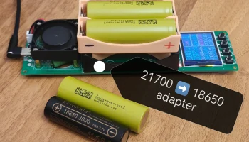 Держатель аккумулятора 21700 и адаптер для зарядного уст... Держатель аккумулятора 21700 и адаптер для зарядного уст...