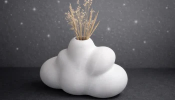 Cloud Vase - современный минималистичный кашпо, напечатан... 4