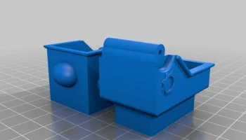 Робот Мистер Мех, напечатанный на 3D-принтере. ходит, дв... 1