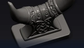 Подставка для рога для питья Viking - STL-файл для 3D-пе... 7