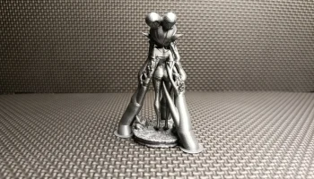 Миниатюра милой девушки-эльфа - фэнтезийная фигурка STL 4