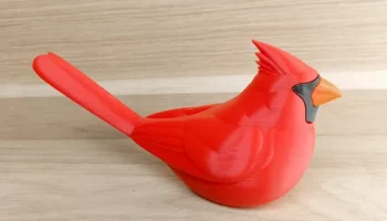 Сидящий Северный кардинал 1