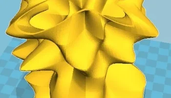 Мятая ваза для цветов 1