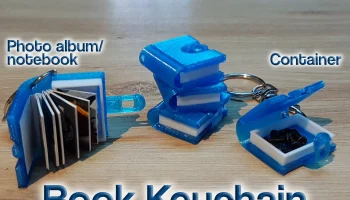 Брелок-книга с фото/контейнером