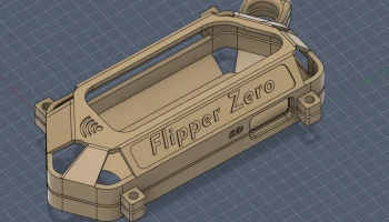 Скелетонизированный футляр Flipper Zero с кольцом-караби...