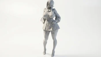Фигурка девушки аниме женского персонажа для 3D-печати 1