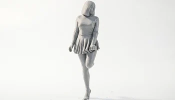 Фигурка девушки в чулках, женская фигура, 3D-печать 2