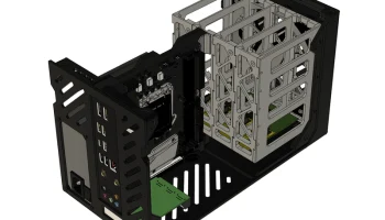 Корпус NAS ITX с 4 отсеками с возможностью горячей замены 2