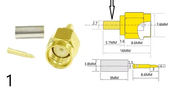 Антенный адаптер GXT 860/895 SMA... 1