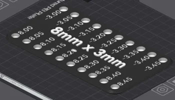 Магнитный испытательный блок - 8 мм x 3 мм...... 3