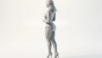 Женская фигурка "Красивое платье" для 3D-печати...... 4