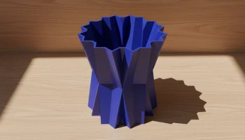 Ваза Twist Fold - Moderne geometrische Designvase