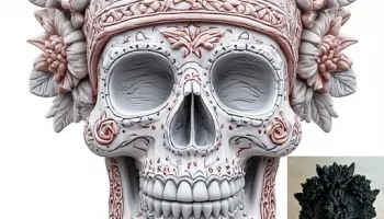 Череп Калаверас (Dia De Los Muertos) #2