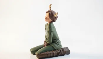 Фигурка девушки-оленя женского персонажа для 3D-печати