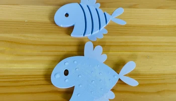Плавающая гибкая рыбка Happy Fish 7