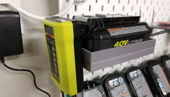 Держатель для батареи Ikea Skadis Ryobi 40 В