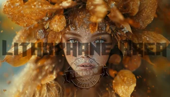 Осенняя Девушка Литофан