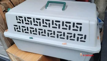 Поворотный замок для коробки для перевозки кошек 2