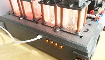 Цифровые часы Nixie в стиле стимпанк 1