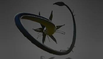 Модель Subnautica Gargantuan Leviathan (свернутая/плаваю... 4