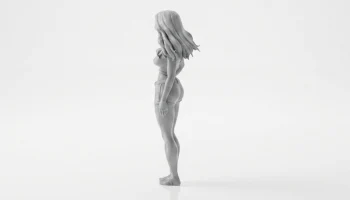 Спортивная женская фигурка девушки из спортзала 3D для п... 4