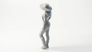 Фигурка девушки-фермерши женского персонажа для 3D-печати 4