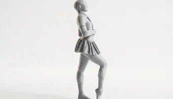 Фигурка девушки-селфи, женский персонаж, 3D-печать 3