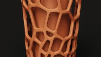 Набор горшков для цветов Voronoi с геометрическим рисунк... 5