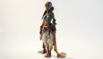 Фигурка индийской девушки, женский персонаж, 3D-печать