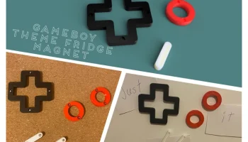 Магнит на холодильник с темой Gameboy......