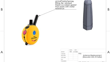 Замена крышки антенны mini Educator E Collar... 2