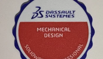 Сертифицированный профессиональный значок Solidworks......