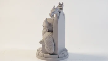 Фигурка шахматного короля викингов для 3D-печати 3