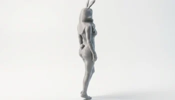 Наряд кролика, фигурка девушки, женская фигура, 3D-печать 3