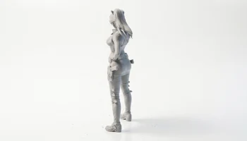 Фигурка девушки с кошачьими ушками, женский персонаж, 3D... 4